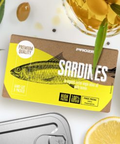 v781422 prozis sardinen in organic extra virgin olive oil with lemon 120 g newin