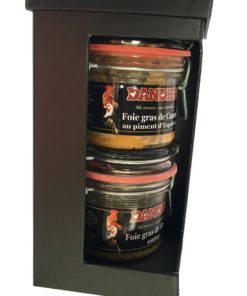 Whole foie gras from the Landes region, plain and with Espelette pepper